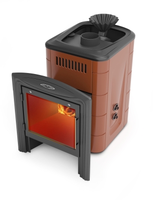 ПБ Гейзер Мини 2016 Inox Витра ЗК ТО терракота